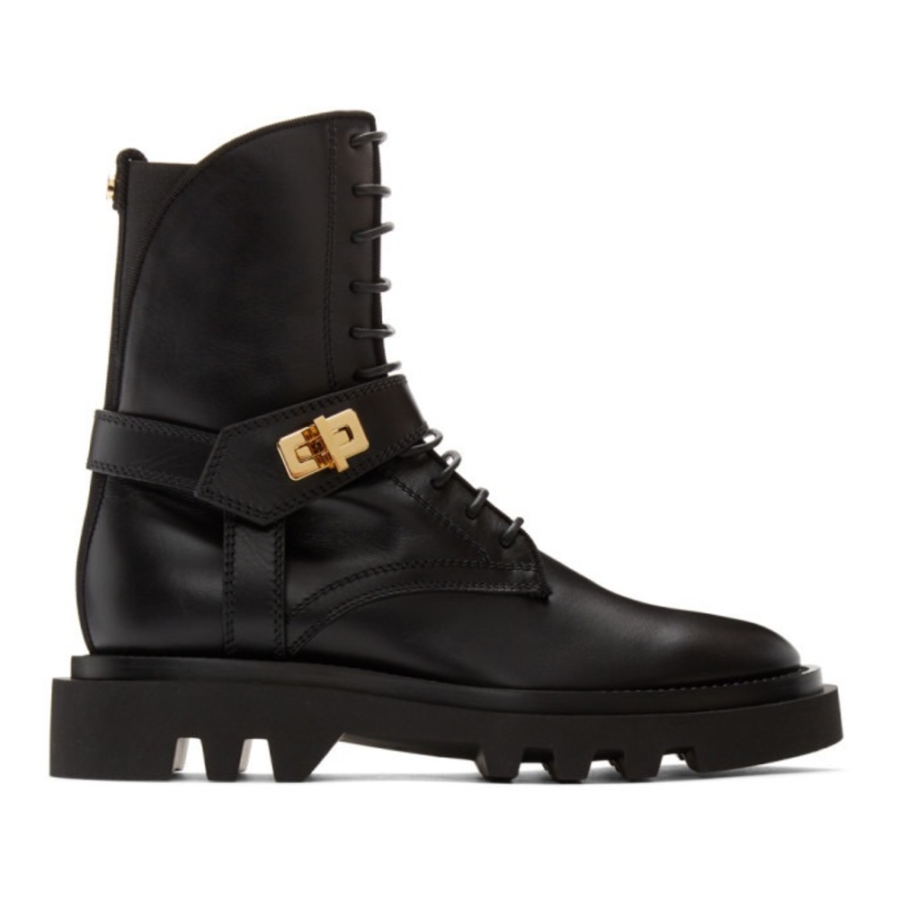 Givenchy Eden Turn Lock Combat Boots View 4